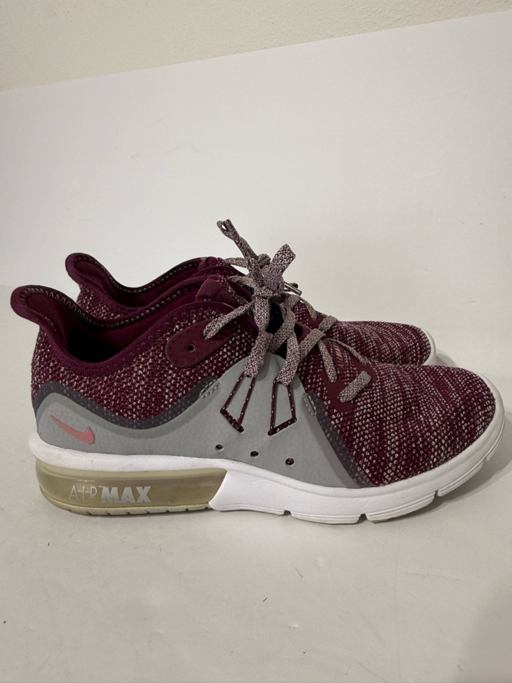 Nike Air Max Sequent 3 Women's Shoes Size 6.5 Knit Sneakers 908993-606